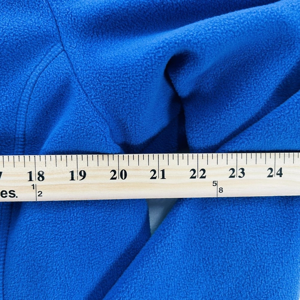 Lands' End Sweatshirt Womens Large 14-16 Blue Fleece 1/4 Zip Pullover Winter - Picture 4 of 16